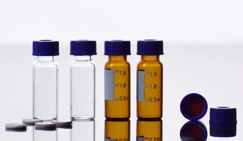 Lab liquid Chromatography Analysis 5.0 Borosilicate Glass 2ml Aijiren Hplc Vials with label manufacturer